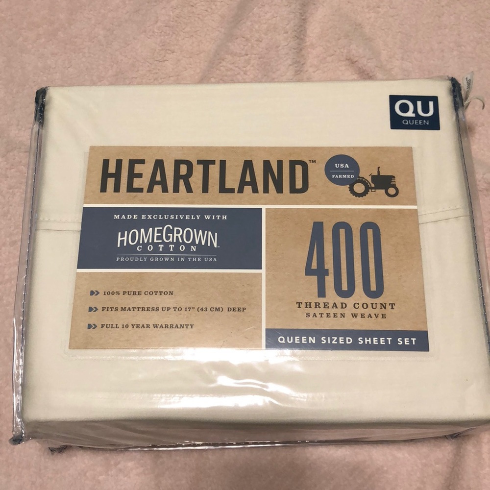 Heartland Queen sized sheet set